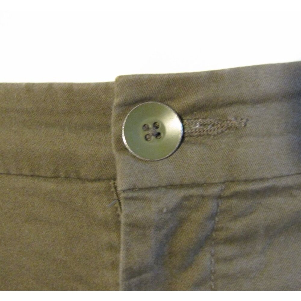 Gap 10 Olive Green Khakis Chinos Crop Pants Stretch - Picture 2 of 3